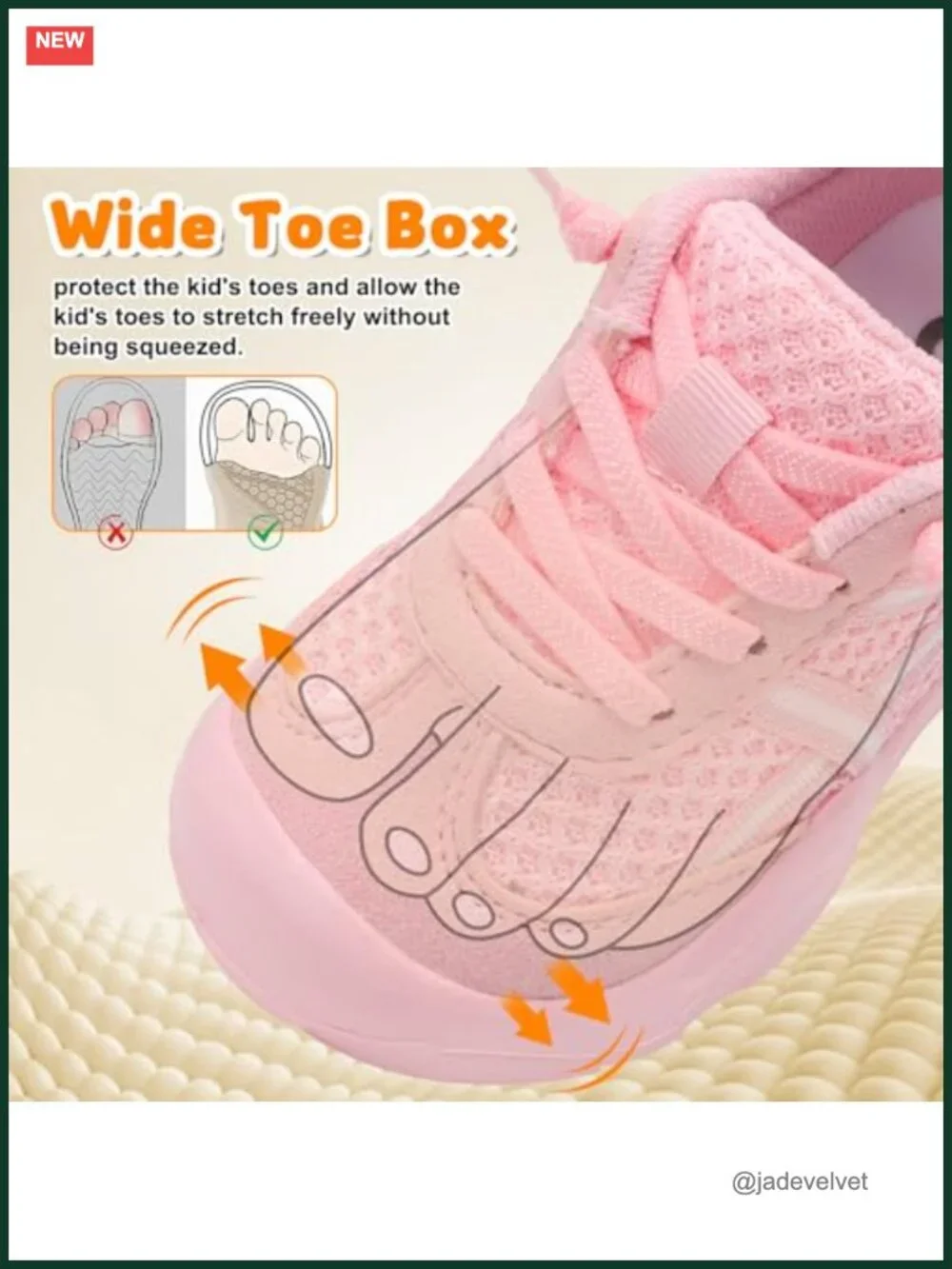 Toddler Boys Girls Barefoot Walking Shoes Breathable Running Sneakers Slip On